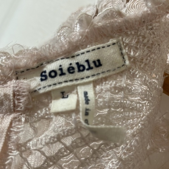 Soieblu Pink Lace Sleeveless Dress with Nude Underlay a175 - Picture 6 of 7